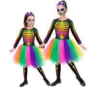 W WIDMANN MILANO Party Fashion - Costume da cerbiatta per bambine, costume da animale con vestito, cerchietto e guanti, per carnevale, feste a tema