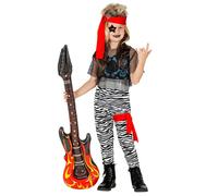 Widmann Rock Star (Tank Top, Mesh Crop Top, Pants, Belt, Leg Band, Bandana) (128