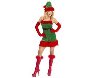Widmann Santa's Little Helper Elf (Shirt, Belt, Hat) (XL) Green