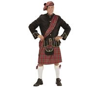 W WIDMANN MILANO Party Fashion - Costume da scozzese, giacca, gonna / kilt, cintura, borsa, cappello, Scozia, festa a tema, carnevale