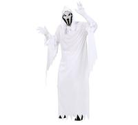 Widmann Screaming Ghost Lady (Hooded Dress, Poncho) (L) Black