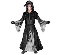 Widmann Screaming Souls (Hooded Robe With Capelet, Belt) (128 cm / 5-7 Years) Bl