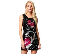 Widmann Sequin Dress Butterflies (L) Black