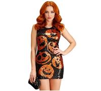 Widmann 94582 costume VESTITO IN PAILLETTES ZUCCHE M