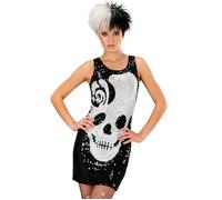 Widmann Sequin Dress Skulls (L) Black