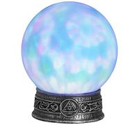 SFERA DI CRISTALLO CON BASE LUCI E SUONI ACCESSORIO DECORAZIONE CARNEVALE