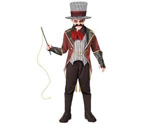 Widmann Sinister Ringmaster (Jacket With Vest, Skull Jabot, Gloves, Hat) (140 cm