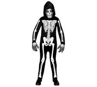 Widmann Skeleton (Hooded Jumpsuit) (116 cm / 4-5 Years) Black
