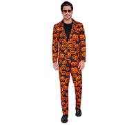 Widmann Skulls Party Fashion Suit (Jacket, Pants) (XXL) Black