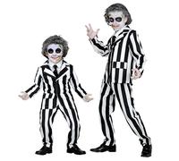 Widmann Sleazy Ghost (Jacket, Pants, Tie) (104 cm / 2-3 Years) Black
