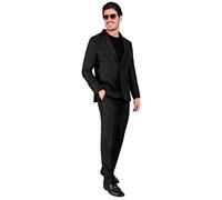 Widmann Sparkling Black Party Fashion Suit (Jacket, Pants) (S) Black