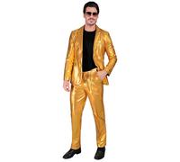 Widmann Sparkling Black Party Fashion Suit (Jacket, Pants) (XXL) Black