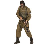 Widmann Special Forces Parachuter (Overalls, Vest, Hood) (S) Green