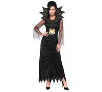 Widmann Spiderlady (Dress, Belt With Stand-Up Collar) (M) Black