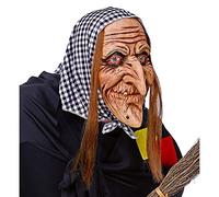 MASCHERA STREGA CON CAPELLI E FOULARD
