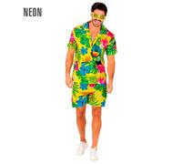 Widmann Summer Party Fashion (Shirt, Shorts) (S/M) Neon - Yellow
