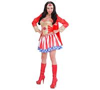 Widmann Super Hero Girl (Dress With Cape, Headpiece) (M) Different Colors