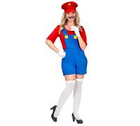 Widmann Super Plumber (Jumpsuit, Hat) (S) Different Colors