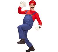 Widmann Super Plumber (Overalls, Shirt, Hat) (M) Different Colors