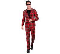W WIDMANN MILANO Party Fashion - Abito da Festa da Uomo, Set con Giacca e Pantaloni, Costume Anni '80 per Carnevale e Festival