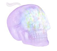 WIDMANN - Teschio con Luci Caleidoscopiche Cambiacolore Unisex-Adult, Viola, Taglia Unica, VD-WDM07104