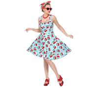 Widmann The 50s Fashion (Dress With Petticoat) (S) Turquoise / Light Blue
