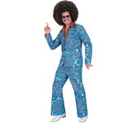 Widmann The 60s Fashion - Blue Mandala (Jacket, Pants) (S) Turquoise / Light Blu