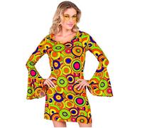 Widmann The 70s Groovy Style - Bubbles (Dress) (158 cm / 11-13 Years) Yellow