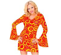 Widmann The 70s Groovy Style - Orange Bubbles (Dress) (M) Orange