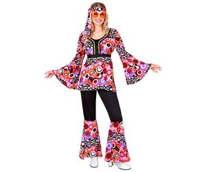 Widmann The 70s Groovy Style - Pink Tiny Bubbles (Shirt, Pants, Headband) (XS) P