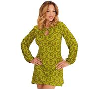 Widmann The 70s Groovy Style - Rhombus (Dress) (XL) Orange