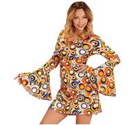 Widmann The 70s Groovy Style - Waves (Dress) (XXL) Green
