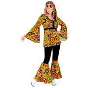 Widmann The 70s Groovy Style - Yellow Circles (Shirt, Pants, Headband) (XL) Yell