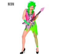 Widmann The 80s Fashion (Dress, Fingerless Fishnet Gloves) (S) Different Colors