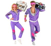 Widmann The 80s Shell Suit (Jacket, Pants) (S) Purple / Lila