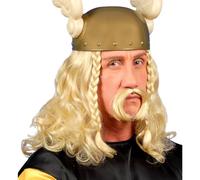 Widmann Parrucca V6263 Guerriero Gallo con baffi Bionda Taglia Unica