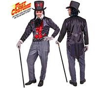 W WIDMANN MILANO Party Fashion - Set costume vampiro, gotico, succhiasangue, per Halloween, carnevale, cosplay