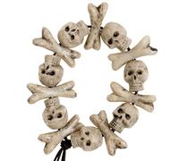 Widmann VD-WDM8596T Braccialetto Teschi e Ossa Incrociate, Bianco, Taglia Unica