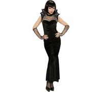 Widmann - Vestito Spiderella Costume Donna, Tg. M, vestito, guanti senza dita, 0