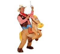 Widmann Viking (Airblown Inflatable Costume, Belt, Helmet With Plaits) (One Size