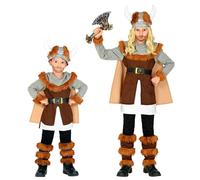 Widmann Viking (Tunic With Belt And Cape, Boot Tops, Helmet) (140 cm / 8-10 Year