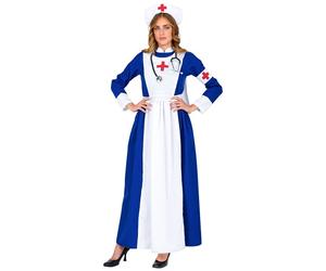 Widmann Vintage Nurse (Dress, Hat, Armband) (S) Different Colors