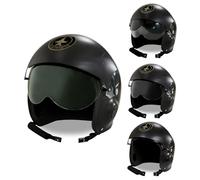 WIDMANN WDM04858 - Costume Per Adulti Elmo Pilota Jet da Combattimento, Nero, Taglia Unica
