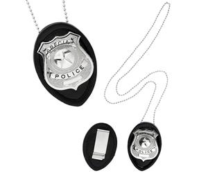 WIDMANN WDM05860 - Collana Distintivo Polizia Clip On, Multicolore, Taglia Unica
