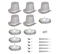 WIDMANN WDM6646D - Costume Per Adulti Party Kit Las Vegas Diamante Olografico, Argento, Taglia Unica