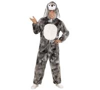 Widmann WDM97110 - Costume Coniglio in Peluche, Grigio, One Size