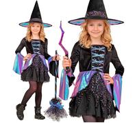 Widmann Witch (Dress, Hat) (128 cm / 5-7 Years) Different Colors