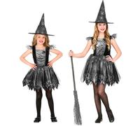 Widmann Witch (Dress, Hat) (140 cm / 8-10 Years) Different Colors