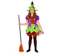 W WIDMANN MILANO Party Fashion - costume da strega per bambini, vestito, cappello da strega, fiaba, costumi in maschera, Halloween