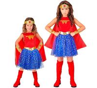 Widmann Wonder Girl (Dress With Cape, Headpiece, Cuffs) (128 cm / 5-7 Years) Dif